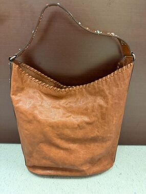 Frye Cognac Brown Leather Shoulder Hobo